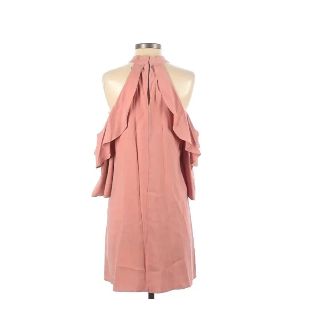 BCBGeneration Pink Cold Shoulder Mini Dress - L - Picture 3 of 7